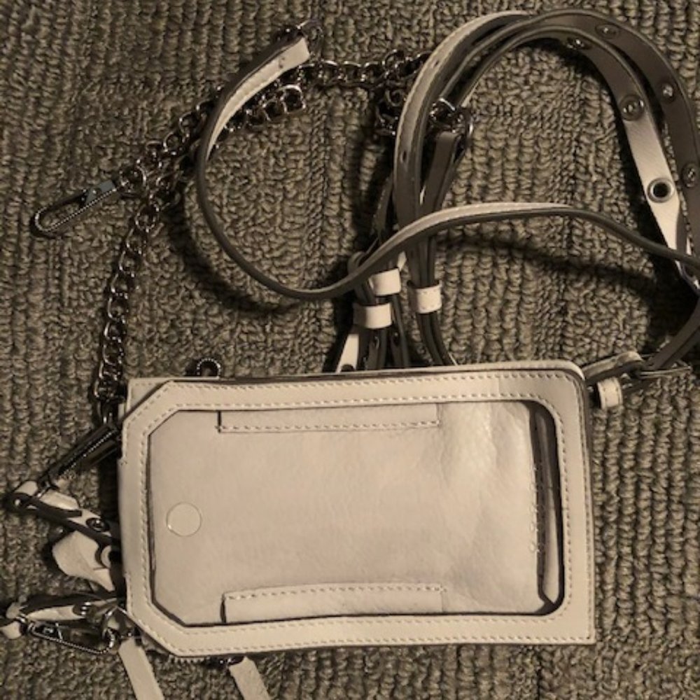 Aimee Kestenberg Leather Phone Crossbody w/ RFID & Screen Access + 2 Straps New
